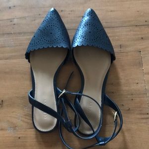Navy blue sling back shoes from old navy- size 8
